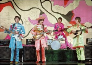Beatles in Pepper gear