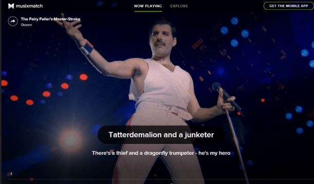 Spotify Lyrics display