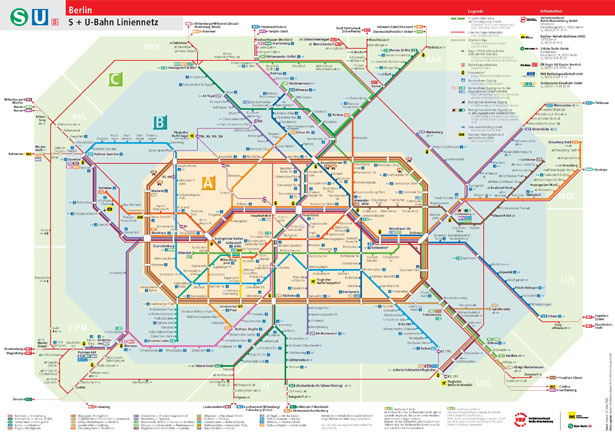 Berlin transit map