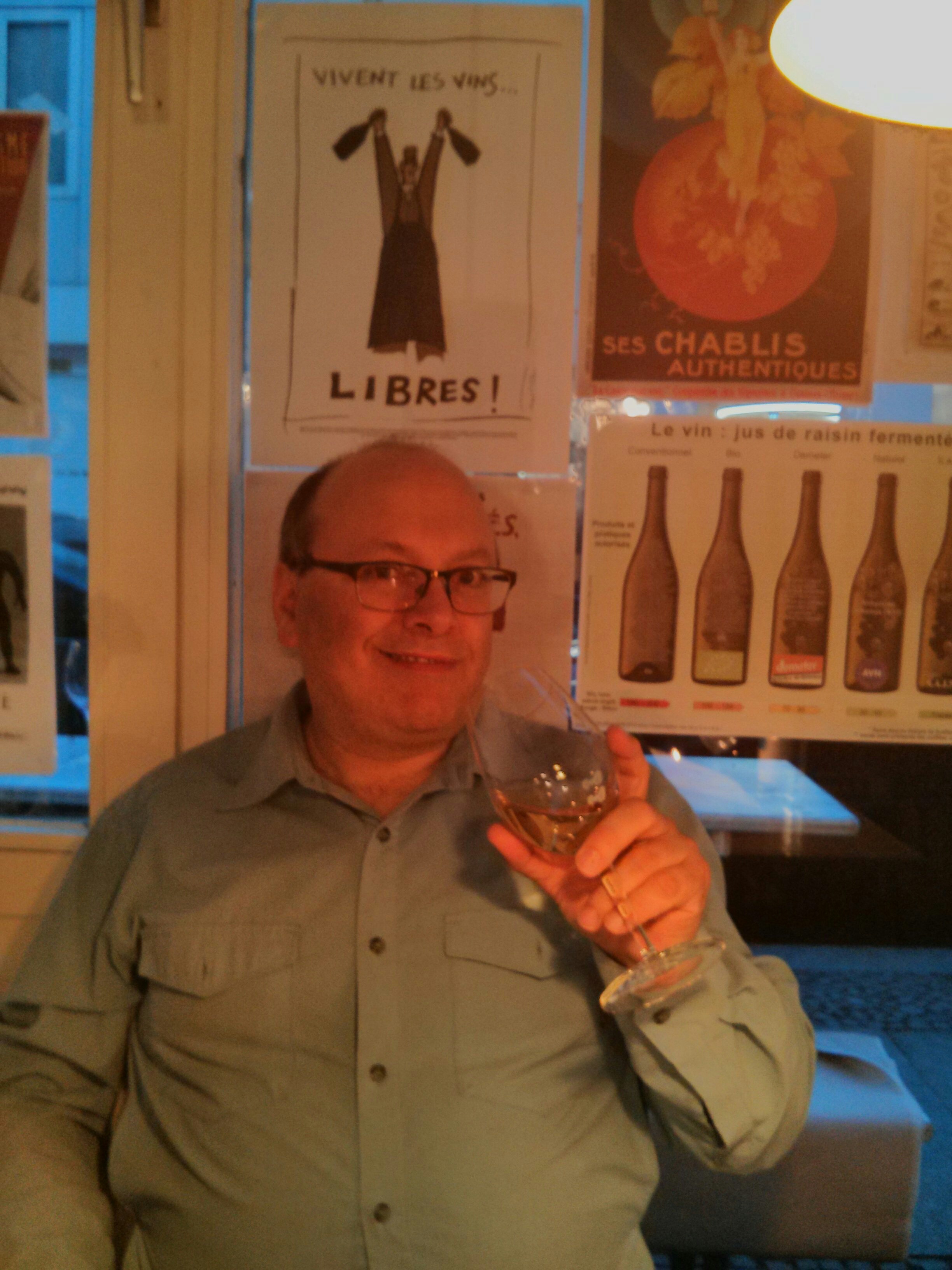 Jean with wine glass