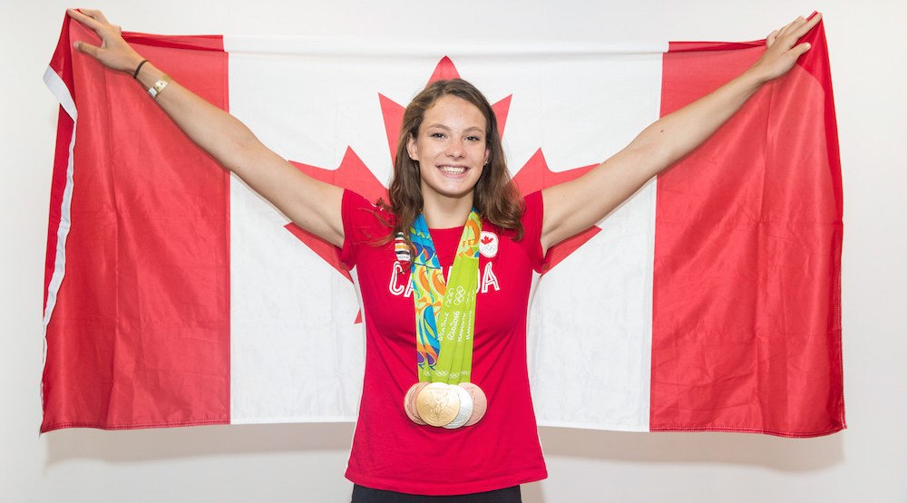 penny-oleksiak-canada-flag