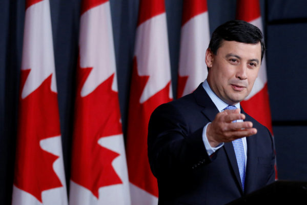 Conservative MP Chong speaks during a news conference in Ottawa