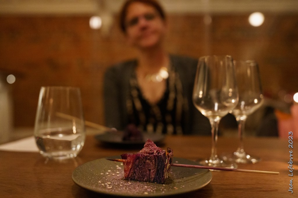 Purple cabbage amuse